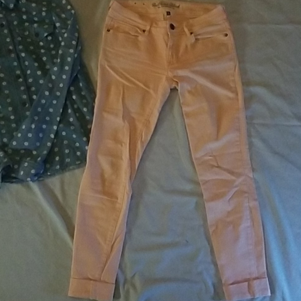 peachy pink Bullhead denim